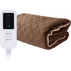 Couverture chauffante 150 x 180 cm, Couverture &eacute;lectrique Douce avec 3 Niveaux de Chauffage, arr&ecirc;t Automatique &agrave; Distance, Couvre-lit Chauffant pour lit et Couvre-lit &agrave; Chauffage Rapide - Neuf