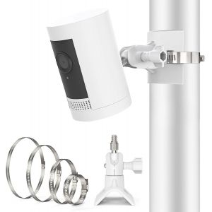 KALANKA-Support de cam&eacute;ra pour Ring Stick Up Cam, support de m&acirc;t Support de montage mural pour Ring Spotlight Cam Plus/Pro/Panneau solaire/Pan Tilt, Accessoires pour cam&eacute;ra ext&eacute;rieure et int&eacute;rieure, - Neuf