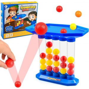 ChenQuanSarl-Jeu De Table De Balle Rebondissante, Jeu De Rebond, Jeu De Rebond De Balle Rebondissante 4 Dans Une Rangée, Jeu De Balle De Ping-Pong,Bounce Ball Party Game Jeux Interactifs Pour Enfants - Neuf