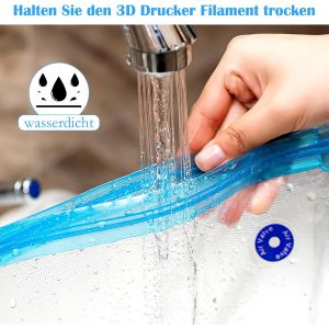 MEVRONISSHOP-Lot de 12 sacs sous vide pour imprimante 3D, sacs sous vide &eacute;tanches &agrave; l'humidit&eacute; pour filaments 3D, sacs sous vide r&eacute;utilisables, scell&eacute;s sous vide pour stockage de filament - Neuf