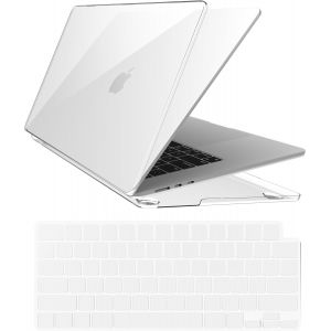 Coque pour MacBook Air 15 Pouces M3 2024/2023/A2941 (M2)/A3114 (M3) Etui en Plastique Rigide Mince et Protection Clavier,Housse de Clavier Compatible Con Macbook Air 15"",Transparent - Neuf