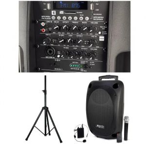 Enceinte Bluetooth SONO 15&iquest;&iquest; portable sans fil 800W St&eacute;r&eacute;o USB- BT -FM- SD CARD TWS- 2 MICROS UHF - sono portable &iquest; pieds d&iquest;enceinte - Neuf