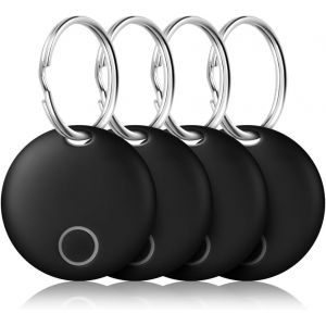 VornixorSarlshop-Localisateur d&iquest;Article Tags 4 Pack, Tracker Bluetooth, Recherche de Cl&eacute;s, Fonctionne avec Apple Find My (iOS Uniquement), pour Cl&eacute;s, Portefeuille, Bagages, Animaux Domestiques - Neuf