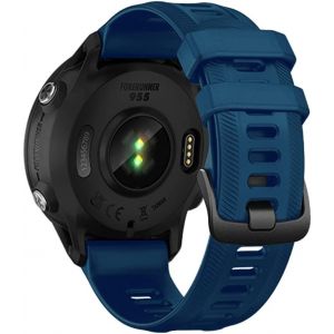 Compatible with Garmin Fenix 7/6/6 Pro/5/5 Plus Silicone Strap, 22mm Soft and Breathable Silicone Watch Strap Replacement Strap for Garmin Forerunner 745/935/945/955 - Neuf