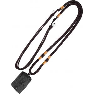 Pendentif En Tourmaline Noir Collier Pierre Naturelle Cristal Guérison Spirituel Cadeaux De Saint-Valentin Collier Chakra De Roche Naturelle Precieuse Pendentif Unisexe - Neuf