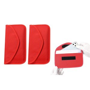 Lot de 2 pochettes portefeuille avec protection RFID pour t&eacute;l&eacute;phones portables et cl&eacute;s de voiture - Neuf