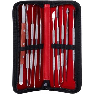 Mevronisshop-10pcs Outils De Sculpture &Agrave; La Cire &Agrave; Double Extr&eacute;mit&eacute; En Acier Inoxydable Pour Sculpter La Cire, L'argile Et La Sculpture - Neuf