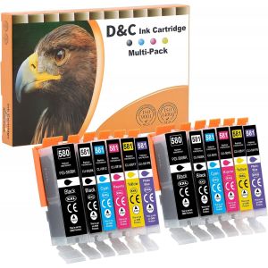 580 581 XXL Cartouches d'encre Compatible pour Canon PGI-580 CLI-581 Cartouches pour Canon Pixma TS8350 Cartouches pour TS8150 TS8151 TS8152 TS8250 TS8251 TS8350 TS8350a TS8351 TS8352,12-Paquets - Neuf