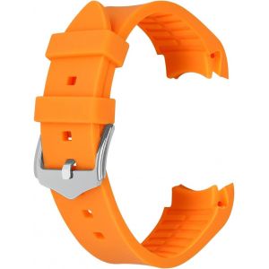Kal-18mm 20mm 22mm 24mm Silicone Universal Bend End Bracelet Noir Blanc Vert Bleu Orange Rouge Gris Bracelet Homme Femme - Neuf