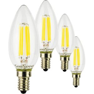 10x Ampoule Filament Led Bougie E14 6w Équiv. 60w Blanc Naturel 4000k - Neuf