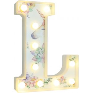 Kalanka-Lettres Lumineuses Licorne À Del, Lettres De L'alphabet Blanches Chaudes Pour Décoration De Fête D'anniversaire, Veilleuse De Chambre, Noël, Saint-Valentin, Décoration De Table Murale - Neuf