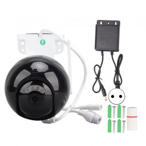 Camera de surveillance exterieure intelligente WiFi 1080p haute definition avec suivi de mouvement pour la securite a domicile, prise UE - Neuf