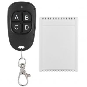 Interrupteur de telecommande sans fil DC12 V, module de reception relais 4 voies, telecommande 1 RF avec batterie - Neuf