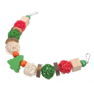 Parrot No&euml;l Jouet Pour Perruches - Jouet &Agrave; M&acirc;cher, De La Pendaison De L'oiseau De D&eacute;coration, Mat&eacute;riel De S&eacute;curit&eacute;, De Design Color&eacute; - Neuf