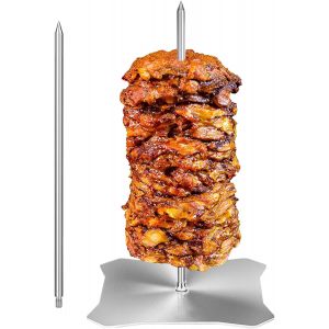 Ulteronixshop-Brochette Verticale BBQ | Support &agrave; Brochettes Inoxydable,Support Kebab Poulet Pour Four Barbecue | Camping Ext&eacute;rieur Grillade R&ocirc;tissage Cuisine Repas - Neuf