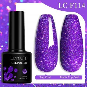 Lilycute 7ml Extension Rapide Gel Pour Ongles Vernis Semi Permanent Acrylique Cristal Blanc Clair Nude Gel Vernis &Agrave; Ongles Uv Construction Gel.Color-F114 - Neuf