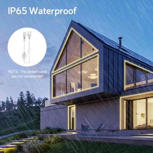 2m Led Strip,220 V Neutral Flexible Led Strip Light,120 Leds/M,Pvc Cuttable Waterproof Ip65 Neon Strip For Indoor Outdoor Decoration,Includes Ac Adapter - Neuf