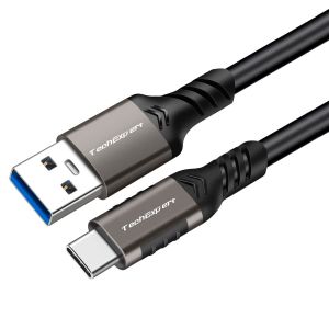 Cable Usb A Vers Usb C 3.2 Gen2X1 Vitesse Maxi 10Gbps Charge Jusqu'&Agrave; 60W 20V/3A 1 M&egrave;tre (Noir) - Neuf