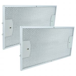 vhbw 2x Filtre anti-graisse compatible avec Siemens LI49630/03, LI49630GB/01, LI49630/04, LI49630GB/03, LI49630GB/02 hotte de cuisine, m&eacute;tal - Neuf