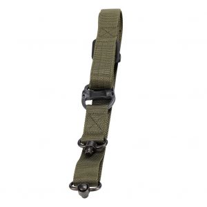 Sangle De Fusil Tactique Reglable A 2 Points, Double Qd, Sangle De Chasse, Ceinture En Corde, Vert Armee - Neuf