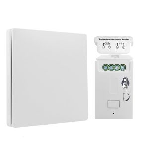 Kit D'Interrupteur Sans Fil, Interrupteur Variateur D'Intensité Intelligent Sans Fil, Sans Câblage, Interrupteur Cinétique Étanche, Télécommande Compatible Avec Alexa Et Google Ass[MAT791319] - Neuf