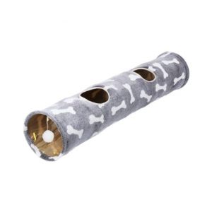 Tunnel Pliable Color&eacute; Pour Chat Avec Balle En Peluche &iquest; Cachette Interactive Pour Chats, Chatons, Chiots Et Petits Animaux - Neuf