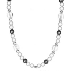Kal-Collier De Perles Pour Hommes Femme Glace Fissurée Pierre Hip Hop Colliers Boho Cadeaux De Bijoux Esthétiqu - Neuf