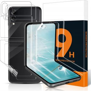KAL-2 Pi&egrave;ces Doux Tpu Verre Tremp&eacute; Pour Samsung Galaxy Z Flip 3 5G, Anti-Bulle Ultra Hd Claire Galaxy Z Flip 3 Doux Protection &Eacute;cran, Haute Sensibilit&eacute; Souple Vitre Protection Pour Z Flip 3 5G - Neuf