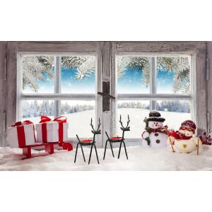 2pcs Renne de No&euml;l porte-Bougie en M&eacute;tal - Rennes Teali - Neuf