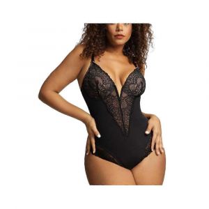 Dentelle Shapewear Body Bodysuit Femmes Tummy Control Débardeur Sans Dos V Neck Body Suit Thongs - Neuf