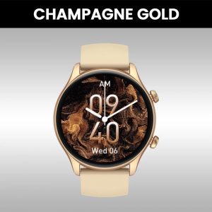 Zeblaze-Montre Intelligente Banti3 Plus Pour Hommes Et Femmes, Appel Vocal, Grand &Eacute;cran Hd, Suivi De La Condition Physique, En Effet, Nouveau, 1.39.Champagne Gold. - Neuf
