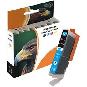 D&C Cartouche D'Encre Cyan Pour Canon Remplace Pgi-570 Cli-571 Canon Pixma Mg5750 Mg5751 Ts5050 Ts9055[ENC944677] - Neuf