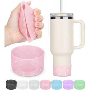 Acdsgd-Lot De 2 Bottes Stanley, Fond En Silicone Pour Bottes Stanley Cup 590 &Agrave; 1200 Ml Et Pour Bouteille Hydroflask De 340 &Agrave; 710 Ml Pour Accessoires De Gobelet Stanley Pour Accessoires De Tasse Stanley Pour - Neuf