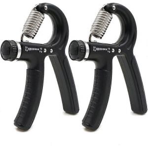 Ensemble De 2 Exerciseur À La Main,Poids Des Doigts,Entraîneur Musculaire De La Main,Résistance Réglable - Avant-Bras,Musculation,Poids,50 Kg (Poignet Noir) - Neuf