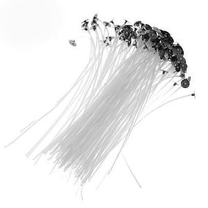 Inf Vaxade Ljusvekar (20 Cm) 100 St Vit 100 Bougie Mèche Paraffine Avec Mèche De Bougie Ghee Mèche Bricolage Fait Main - Neuf