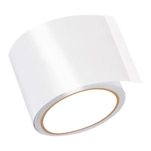 SPWA-Ruban adh&eacute;sif en PVC transparent pour tente - Kit de r&eacute;paration de b&acirc;che - Ruban adh&eacute;sif pour b&acirc;che de camion - B&acirc;che de protection - Auvents - Film d'&eacute;tanch&eacute;it&eacute; &eacute;tanche - 5 cm x 5 m - Neuf