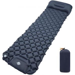 Letnerny-1 Pièce Tapis De Couchage De Camping Gonflable,Matelas De Camping Autogonflant,Ultraléger De Matelas Gonflable,Tapis De Couchage Ultraléger Avec Pompe À Pied,Pour Camping Voyage Tente(1 Plac - Neuf