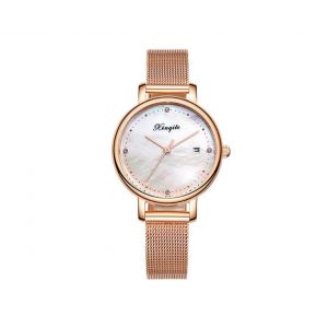 Montre &Agrave; Quartz &Eacute;tanche Pour Femme Avec Bracelet En Acier Inoxydable - Neuf