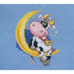 Kit Point De Croix Compt&eacute; "Fais De Beaux R&ecirc;ves !" 10x13 Cm - Neuf