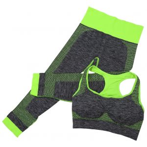 Tenues De Sport Pour Femmes, Soutien-Gorge De Yoga, Leggings, Vetements De Fitness (Vert L) - Neuf