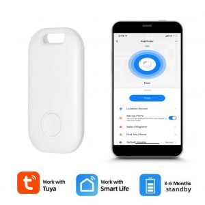 Mini traceur GPS sans fil,alarme Anti-perte,clé,sac pour enfant,portefeuille,recherche,application,enregistrement GPS- 1pcs white - Neuf