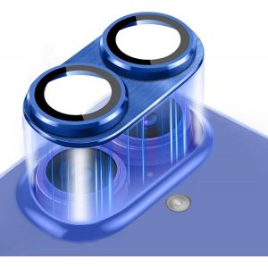 Kal-Caméra Arrière Protecteur Compatible Avec Iphone 16/Iphone 16 Plus, [Anti-Rayures] Verre Trempé Alliage D'aluminium Caméra Lentille Coque, Protection Écran Pour Iphone 16/Iphone 16 Plus-Bleu - Neuf