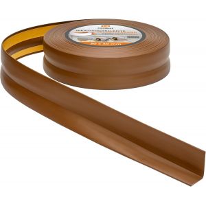 Plinthe Souple Autoadhésive-30 mm x 30 mm-Plinthe en PVC de finition pour cuisine,salle de bain-Flexible,Etanche,Décorative,Résistant aux UV-10 mètres,Marron - Neuf