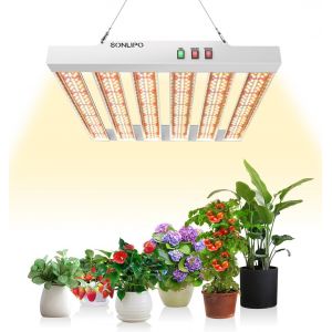 Asfasfq-Spf2000 Lampe Horticole Led Spectre Complet 200w 120 X 120 Cm Avec 882 Diodes Sam-Sung, Lampes De Croissance Pour Les Plantes Intérieures, Les Légumes, Le Semis De Fleur - Neuf