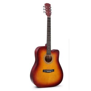 Guitare Acoustique 41 Pouces-Entra&icirc;nement D&eacute;butant,Jaune Soleil- - Neuf