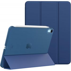 Étui Pour Ipad Air 11 Pouces (M3 2025/M2 2024), Étui Pour Ipad Air 5e/4e Génération 2022/2020 10,9"",Coque Mince Et Intelligente En Pc Dur Translucide,Compatible Avec Touch Id, Marine Bleu - Neuf