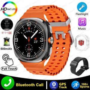 2025 Montre Cor&eacute;enne Ultra 7 Montre Intelligente 500mah Gps Piste Hommes Montre Ip68 Amoled 5.3 Bt Appel Sport Smartwatch Sk7 Pour Android Ios - Neuf
