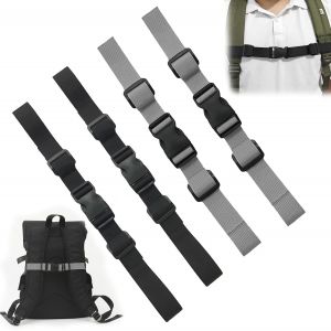 Jgd-Lot De 4 Sangles De Poitrine R&eacute;glables Pour Sac &Agrave; Dos, Sangle De Poitrine Noire, Fermeture Rapide Pour Sac &Agrave; Dos En Nylon Avec Boucle Pour Voyage, Escalade, Cartable - Neuf