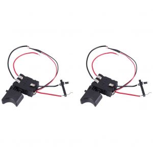 2x Dc 7,2 V - 24 16a Interrupteur De Commande Perceuse &Eacute;lectrique &Agrave; G&acirc;chette Sans &Ucirc;rpetite Lumi&egrave;re Pour Outil - Neuf