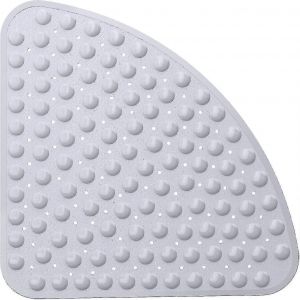 Tapis de douche d'angle antidérapant - Tapis de douche quadrant 21 x 21 pouces,tapis de bain antidérapant compatible avec douche d'angle,tapis de douche antidérapant avec ventouses - Neuf